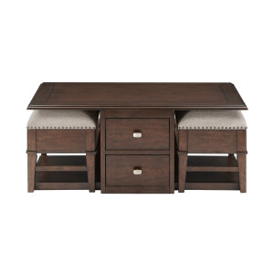 Cocktail Table with Two Ottomans 3500-30