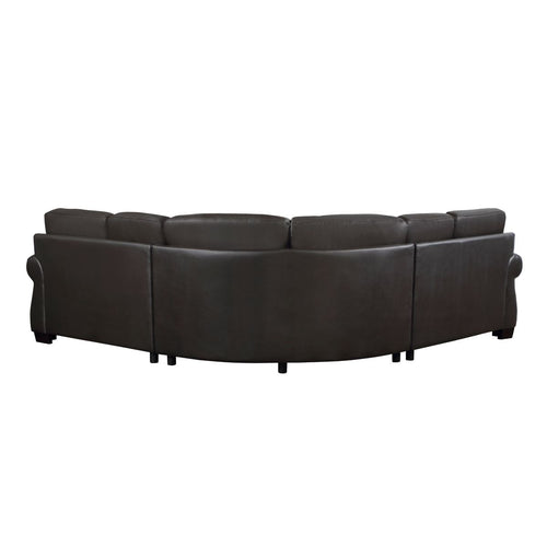 3 Pc Sectional, Dark Brown
