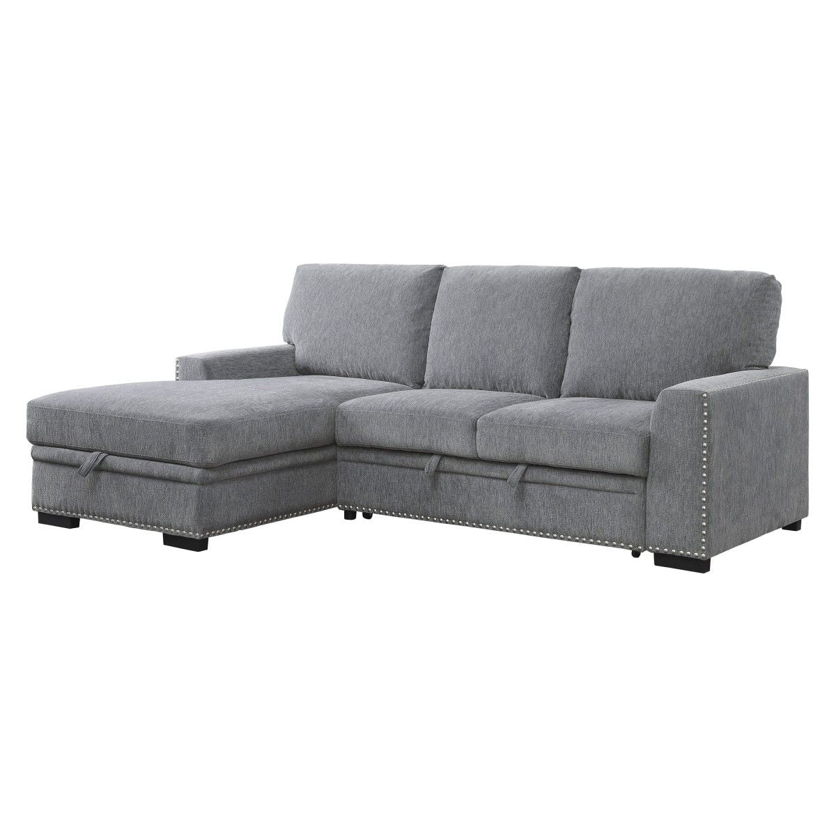 2 Pc Sectional, Dark Gray