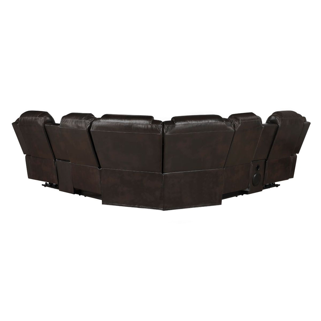 3 Pc Power Reclining Sectional, Taupe