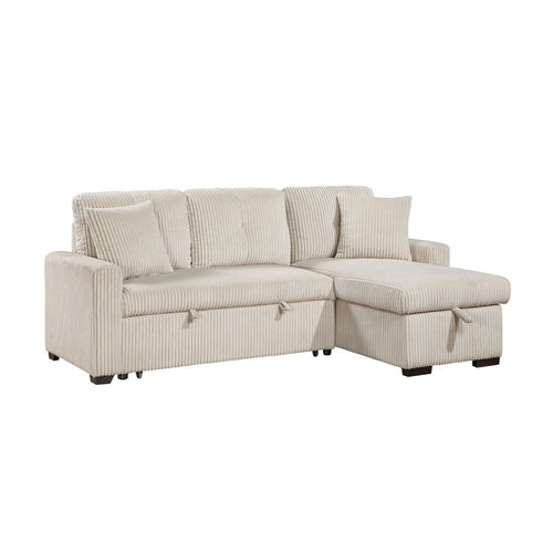 3 Pc Reversible Sectional, Beige