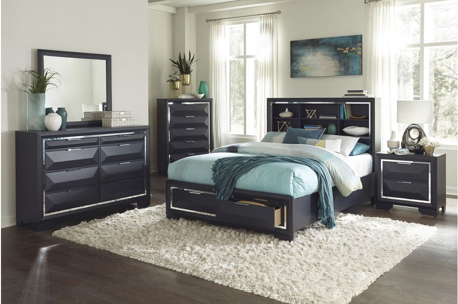1553 Bedroom Rosemont Collection - 4pc Set (QB+NS+DR+MR)