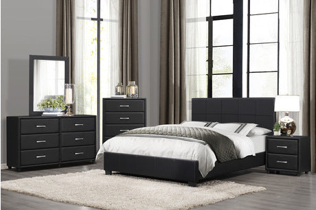2220 Bedroom Lorenzi Collection - 4pc Set (QB+NS+DR+MR)