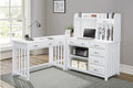 4522WH Office Blanche Collection - 4pc Corner Desk (Desk+Corner