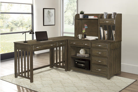 4522 Office Blanche Collection - 4pc Corner Desk (Desk+Corner