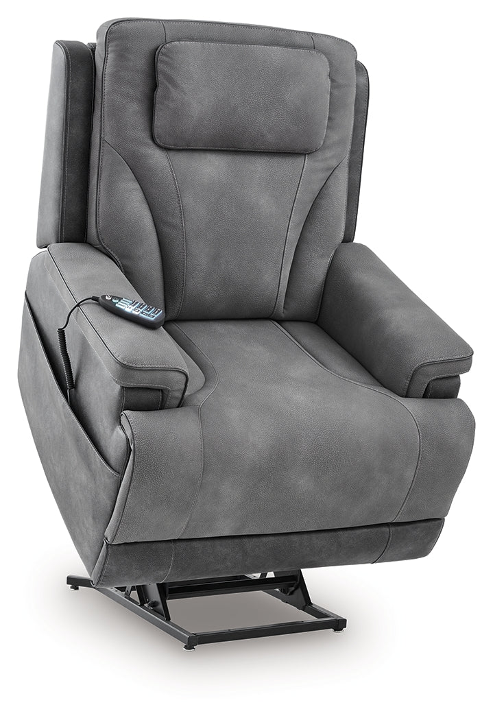 4Z-Peaceful Pause Slate Power Lift Recliner