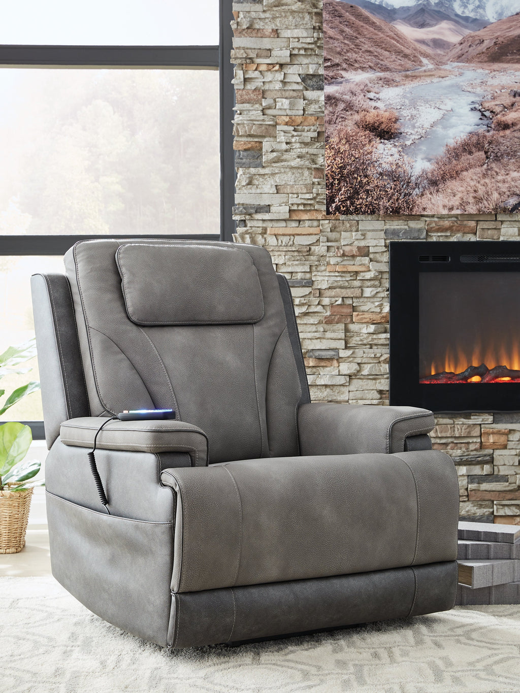 4Z-Serenity Zone Slate Power Lift Recliner