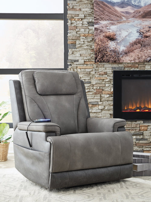 4Z-Serenity Zone Slate Power Lift Recliner