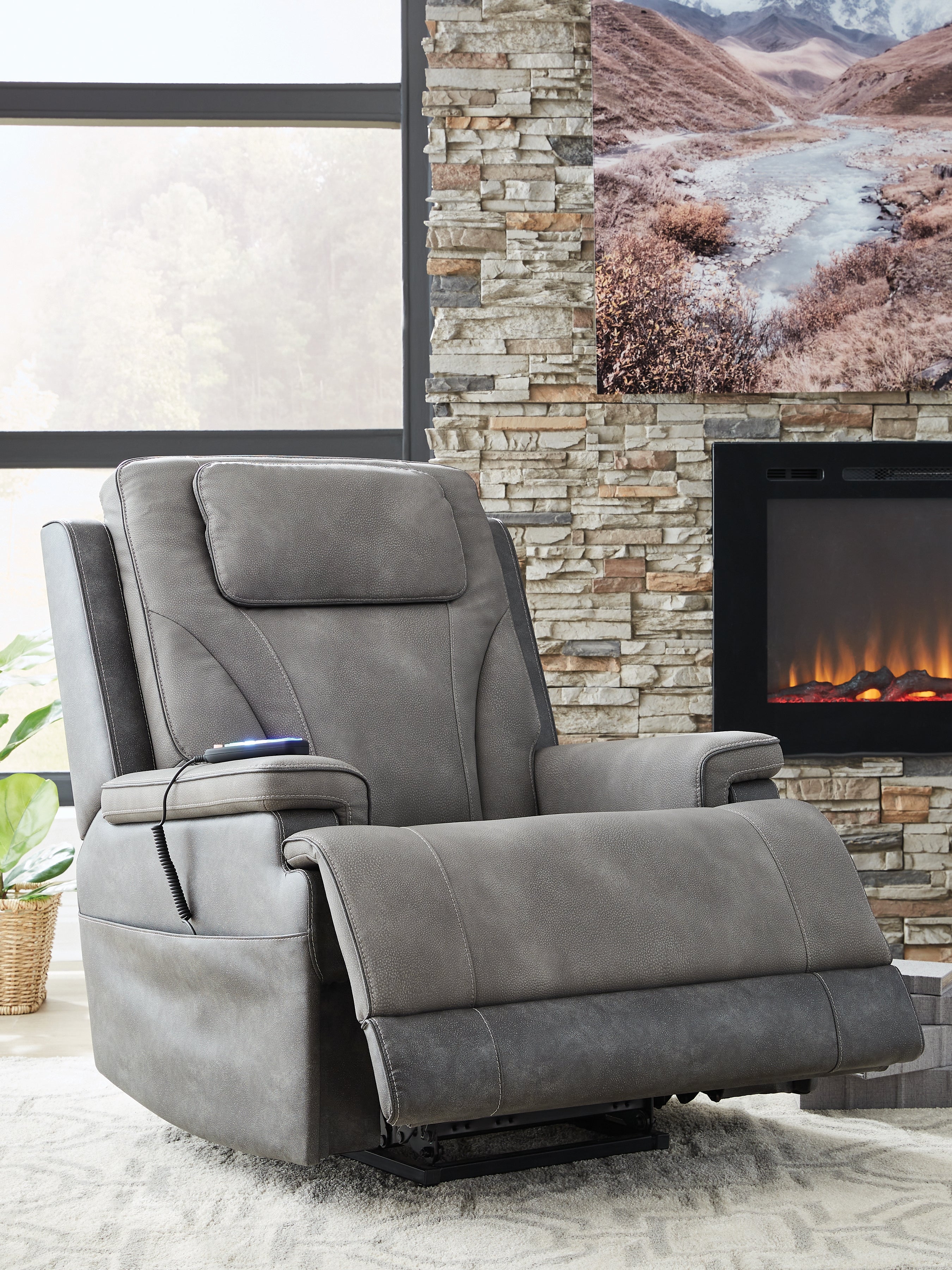4Z-Serenity Zone Slate Power Lift Recliner