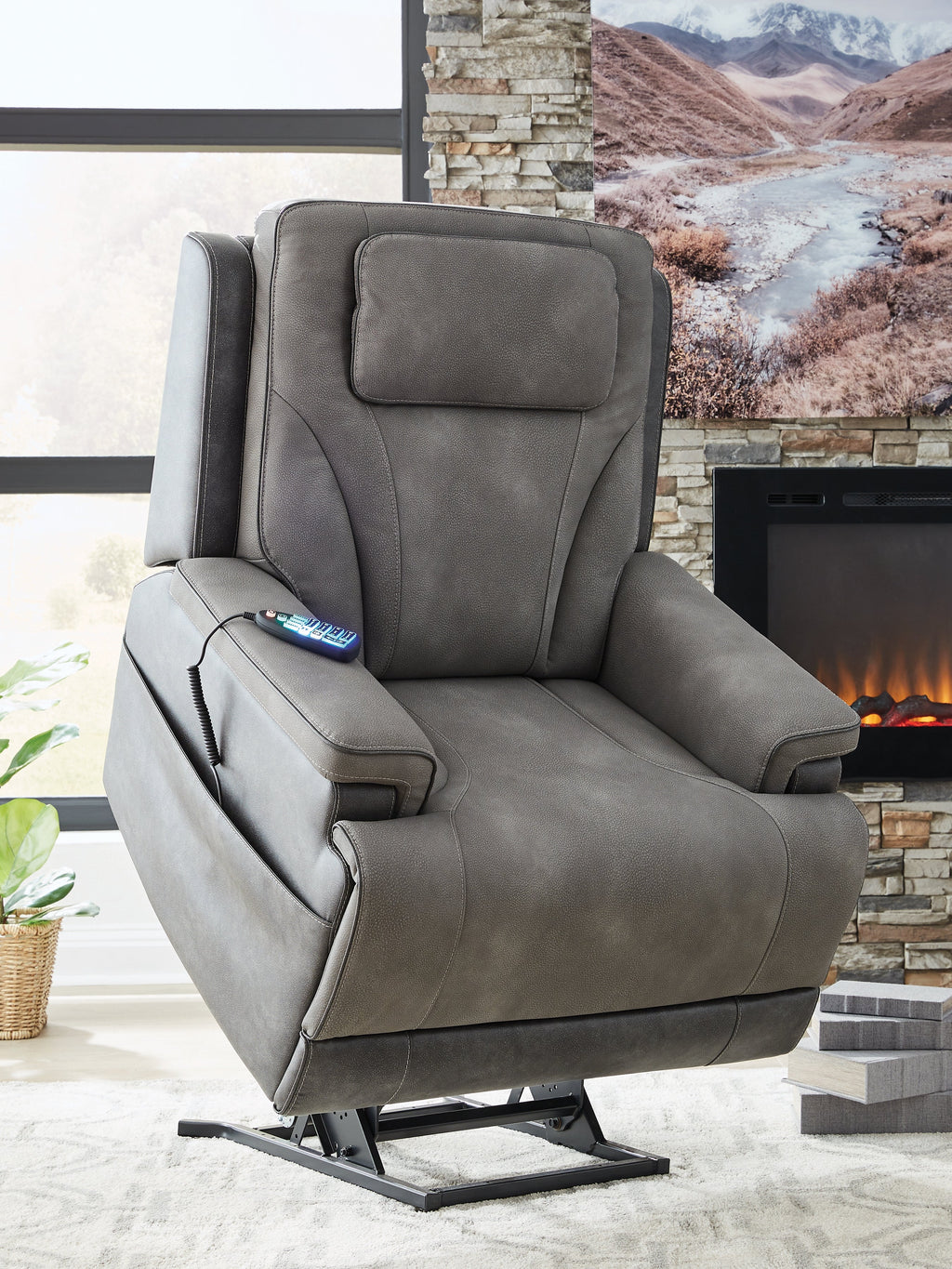 4Z-Serenity Zone Slate Power Lift Recliner