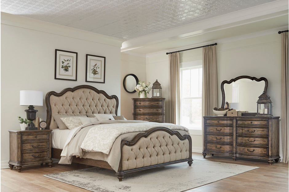 1682 Bedroom Heath Court Collection - 4pc Set (QB+NS+DR+MR)