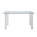 Dining Table, Glass Top 5538W*
