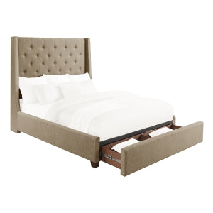 Full Platform Bed with Storage Footboard 5877FBR-1DW*