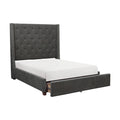 Full Platform Bed with Storage Footboard 5877FGY-1DW*