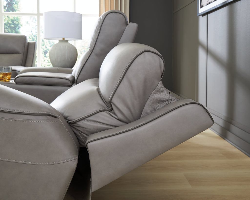 5Z-Comfort Coin Power Reclining Loveseat with Console