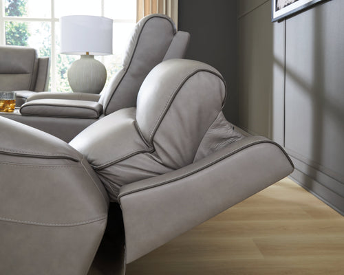 5Z-Comfort Coin Power Reclining Loveseat with Console