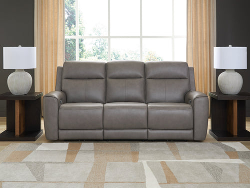 5Z-Comfort Coin Power Reclining Sofa with ADJ Headrest
