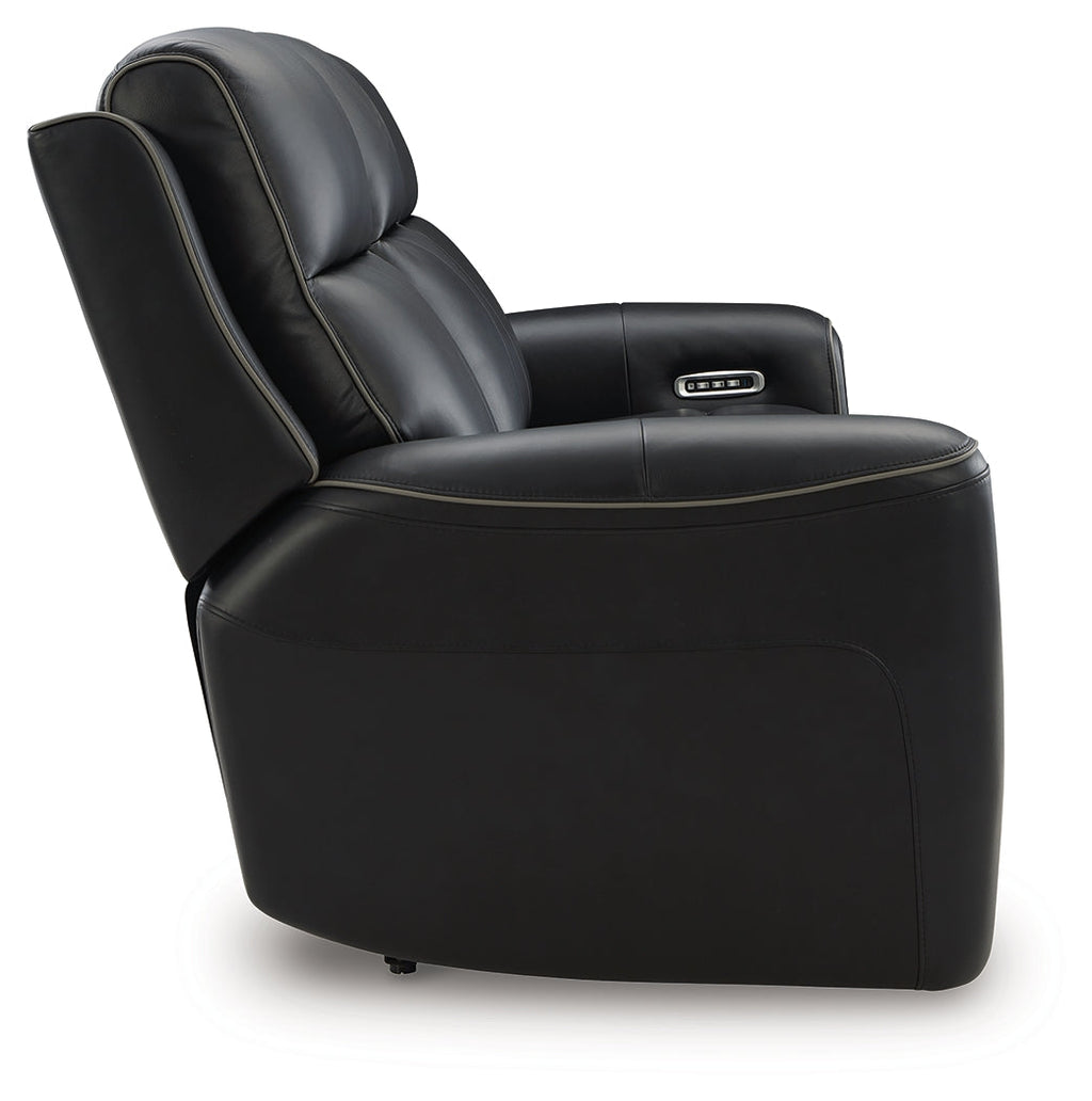 5Z-Comfort Onyx Power Reclining Sofa with ADJ Headrest