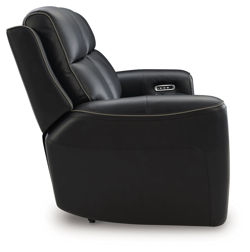 5Z-Comfort Onyx Power Reclining Sofa with ADJ Headrest