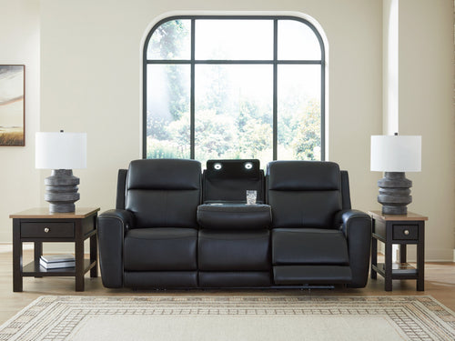 5Z-Comfort Onyx Power Reclining Sofa with ADJ Headrest