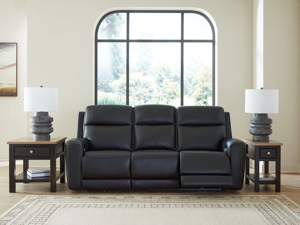 5Z-Comfort Onyx Power Reclining Sofa with ADJ Headrest