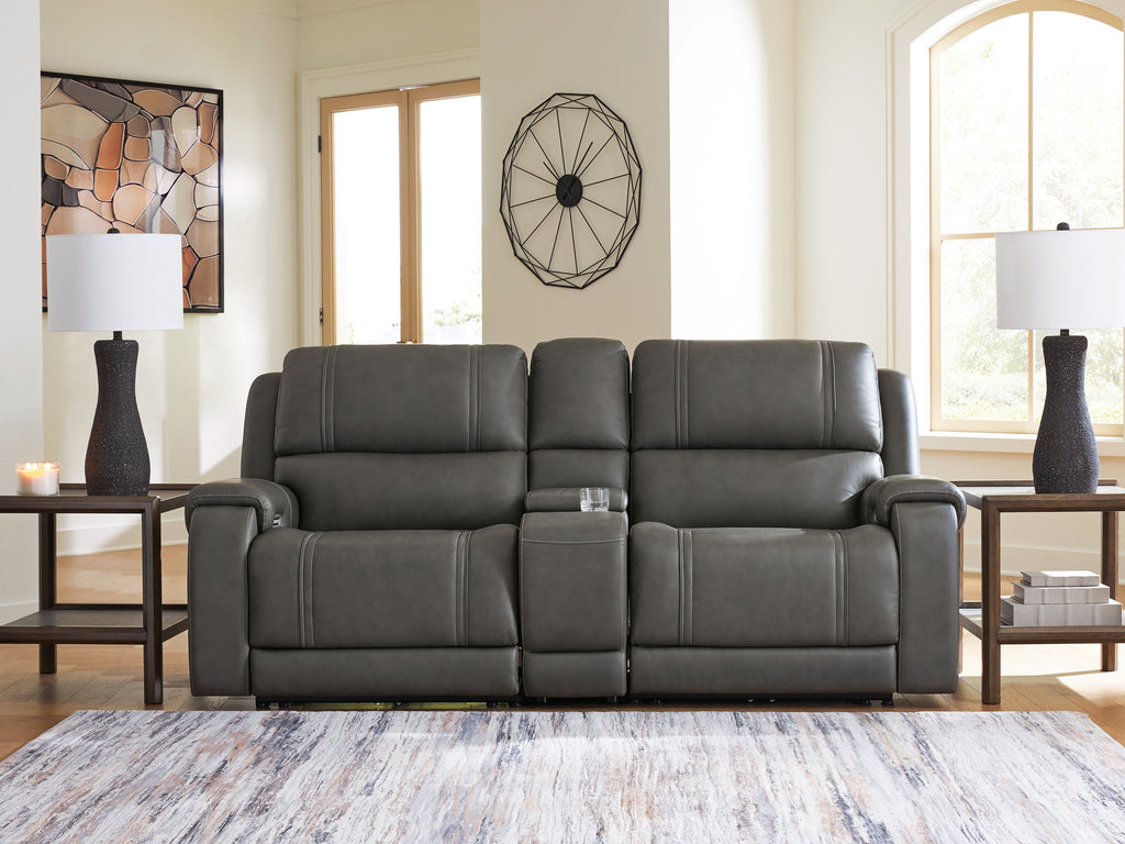 5Z - Pittson Anchor 3 Pc Power Reclining Sectional Loveseat