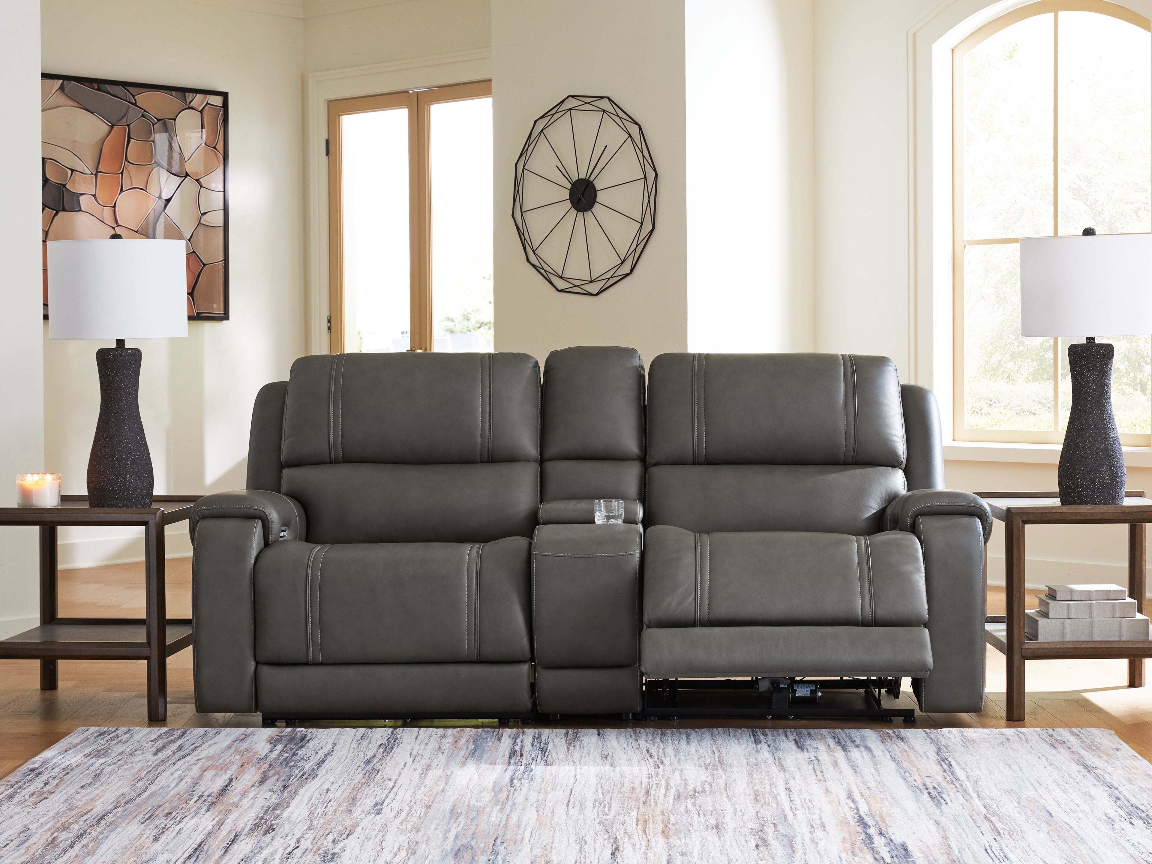 5Z - Pittson Anchor 3 Pc Power Reclining Sectional Loveseat
