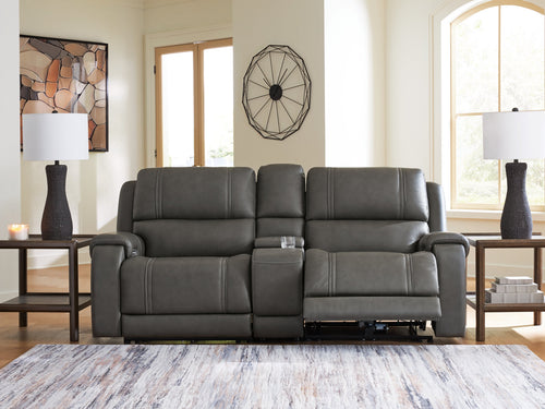 5Z - Pittson Anchor 3 Pc Power Reclining Sectional Loveseat