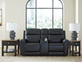 5Z-Relaxation Onyx Power Reclining Loveseat with Console