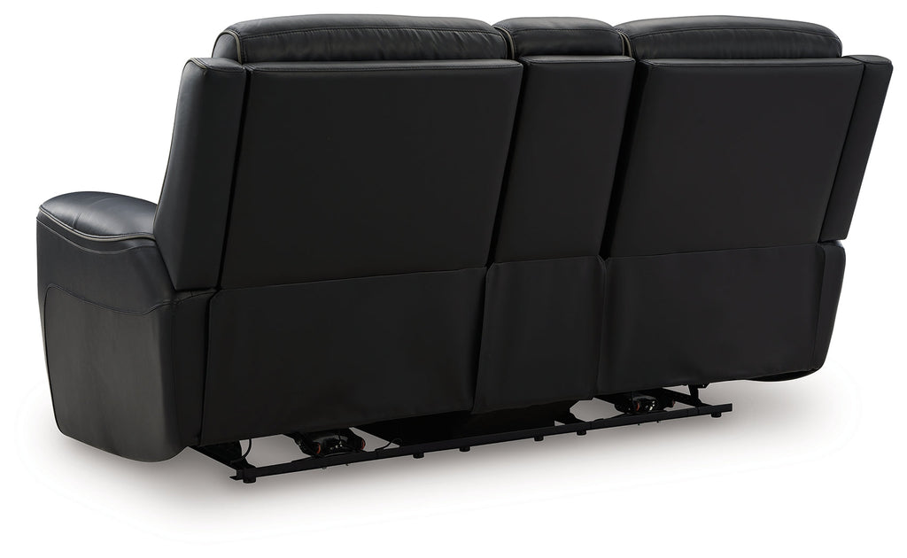 5Z-Relaxation Onyx Power Reclining Loveseat with Console
