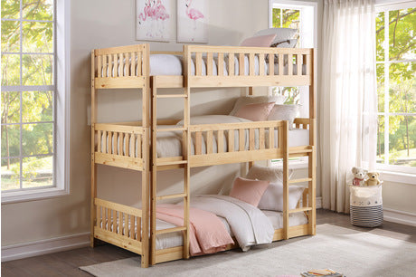 B2043TTT Youth Bartly Collection - Triple Bunk Bed
