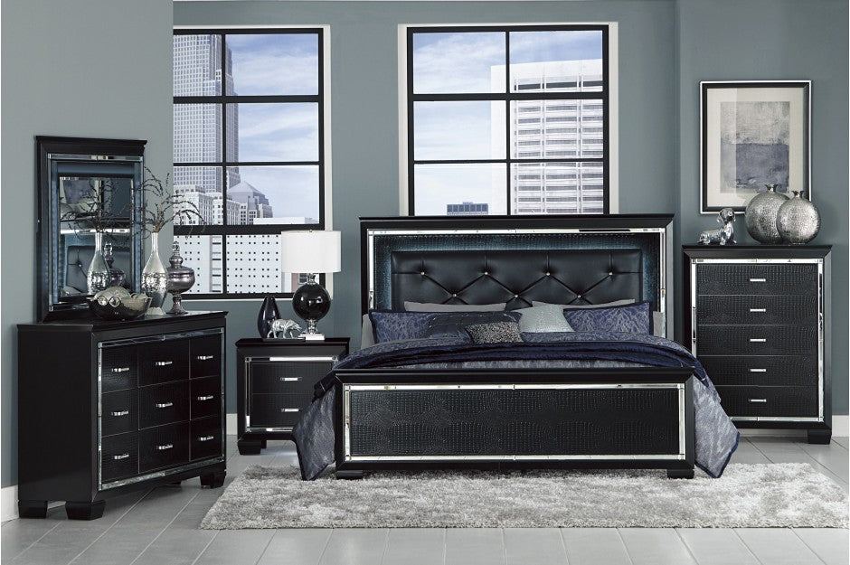 1916BK Bedroom Allura Collection - 4pc Set (QB+NS+DR+MR)