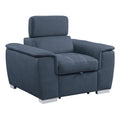 Chair with Pull-out Ottoman 8228BU-1