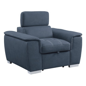 Chair with Pull-out Ottoman 8228BU-1