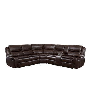3-Piece Sectional with Right Console 8230BRW*SC