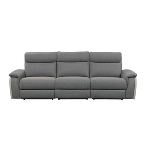 Power Double Reclining Sofa with Power Headrests 8259DG-3PWH*
