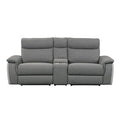 Power Double Reclining Love Seat with Center Console and Power Headrests 8259DG-2CNPWH*