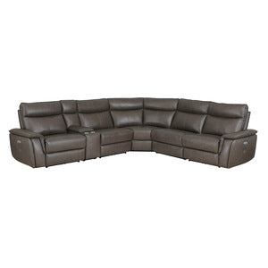 6-Piece Modular Power Reclining Sectional with Power Headrests 8259RFDB*6SCPWH