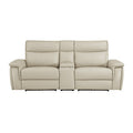 Power Double Reclining Love Seat with Center Console and Power Headrests 8259RFTP-2CNPWH*