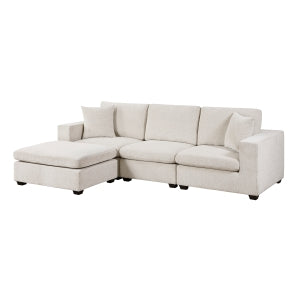 4-Piece Modular Sectional with Ottoman 8310NBE*4AC2C1AOT