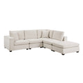 5-Piece Modular Sectional with Ottoman 8310NBE*52ACC1ACROT