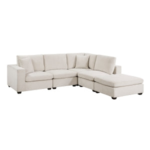 5-Piece Modular Sectional with Ottoman 8310NBE*52ACC1ACROT