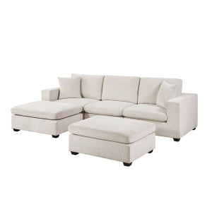 5-Piece Modular Sectional with Two Ottomans 8310NBE*5AC2C1A2OT