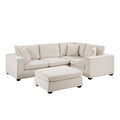 5-Piece Modular Sectional with Ottoman 8310NBE*5AC2C1ACROT
