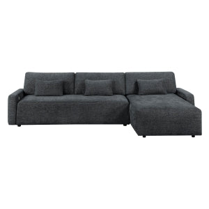 2-Piece Sectional with Convertible Queen Sleeper and Right Side Chaise 8345DGY*23LRC
