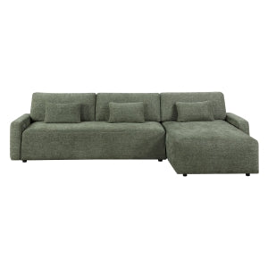 2-Piece Sectional with Convertible Queen Sleeper and Right Side Chaise 8345GRN*23LRC