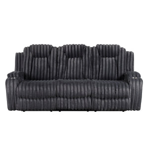 Double Reclining Sofa with Cup Holders 8348DGY-3