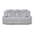 Double Reclining Sofa with Cup Holders 8348GRY-3