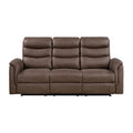Double Reclining Sofa with Drop-down Cup Holders 8360BRW-3