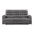 Double Reclining Sofa with Drop-down Cup Holders 8360GRY-3